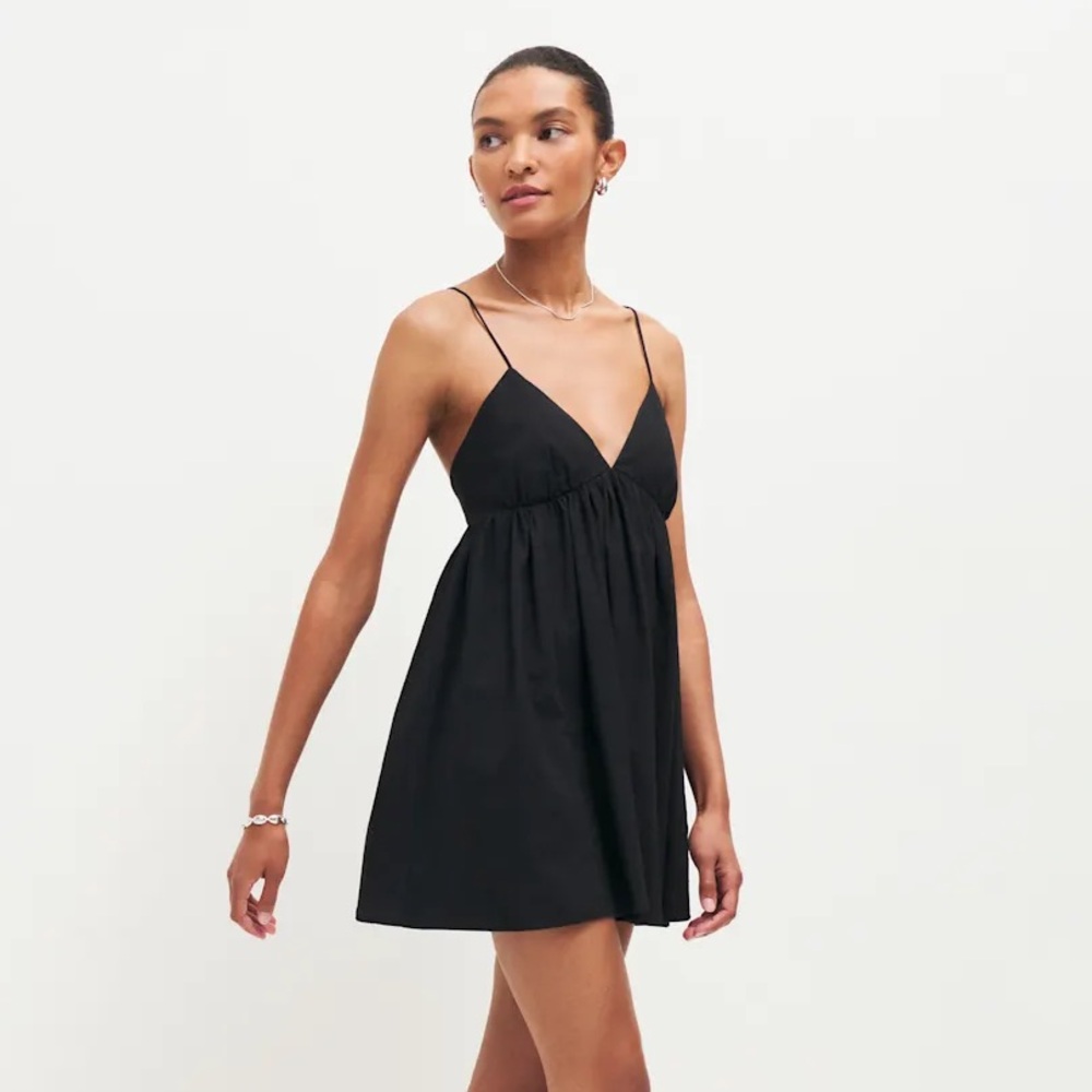 Reformation Black Mini Dress